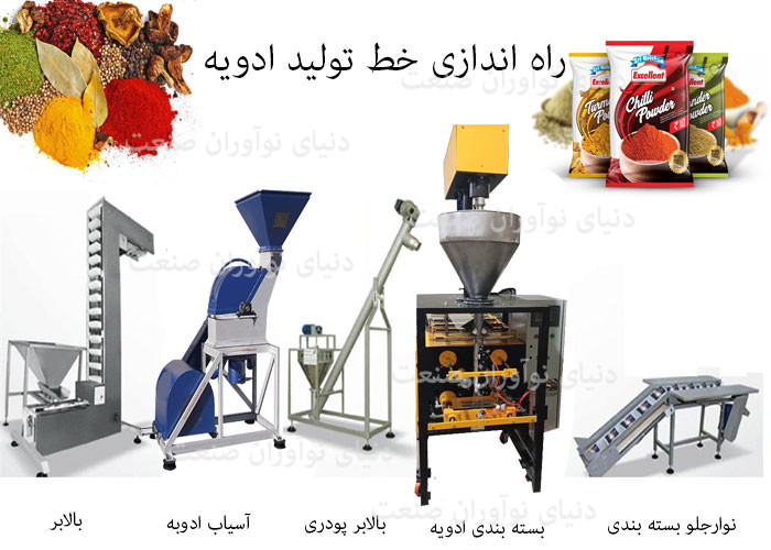 خط تولید ادویه 11 راه اندازی خط تولید ادویه جات