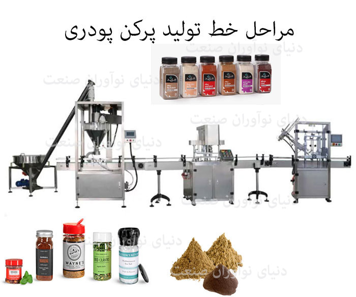 خط تولید پرکن پودری 5 مراحل خط تولید پرکن پودری